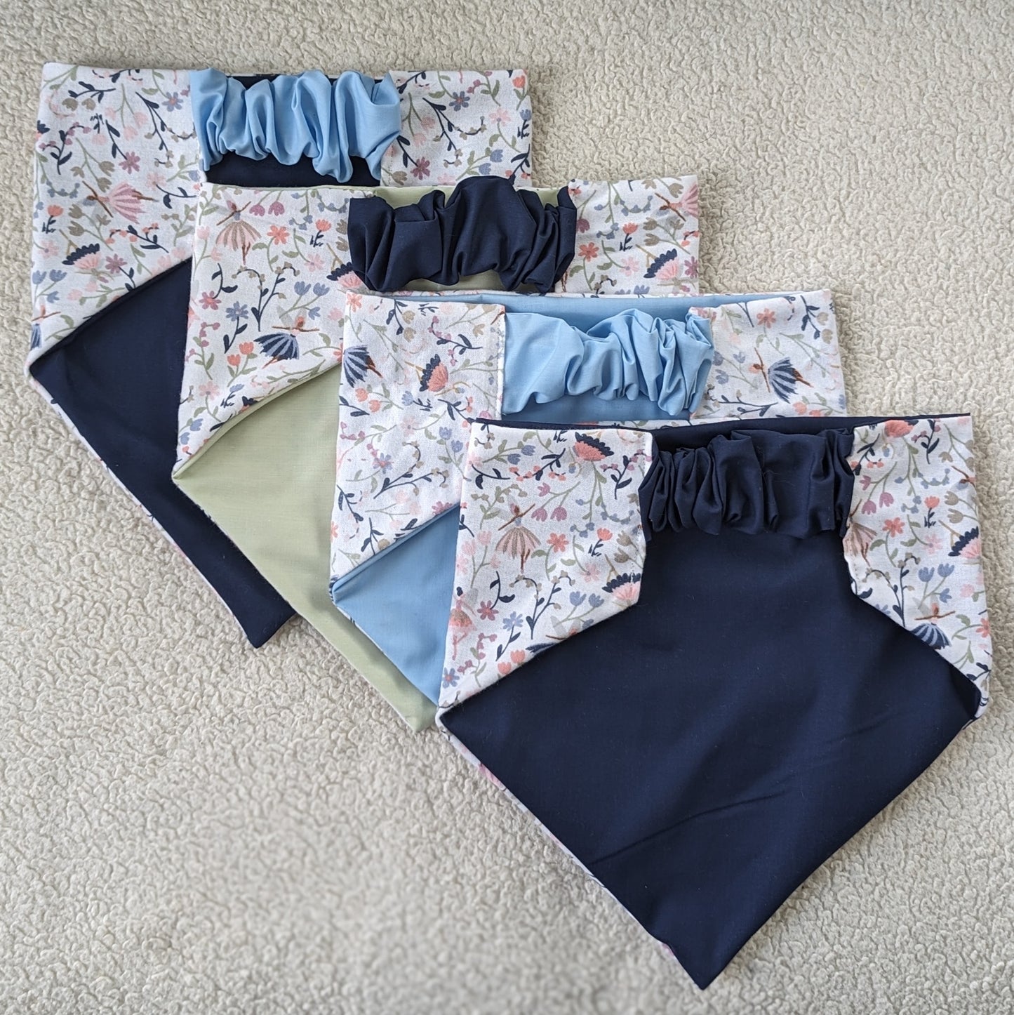 Spring Flower Flannel Pet Bandana