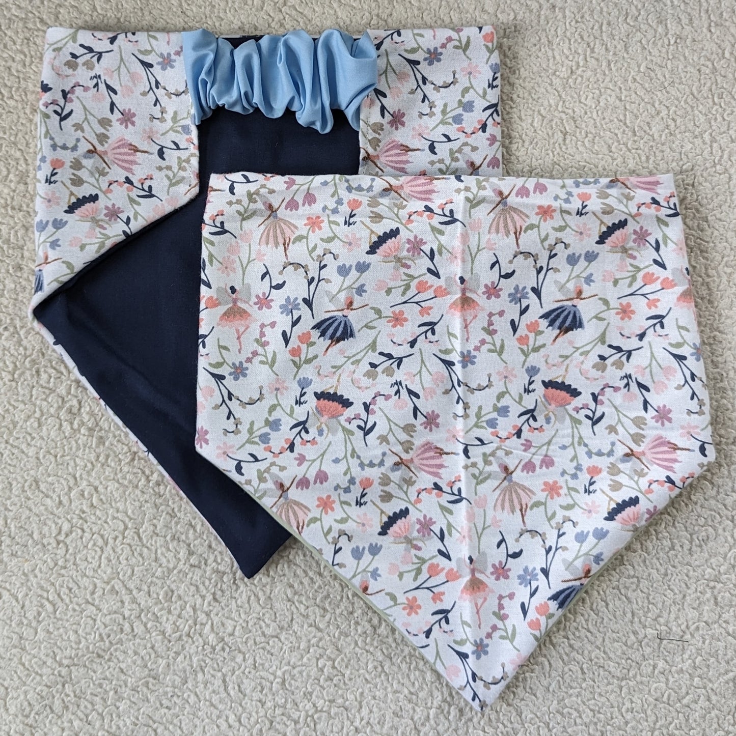 Spring Flower Flannel Pet Bandana