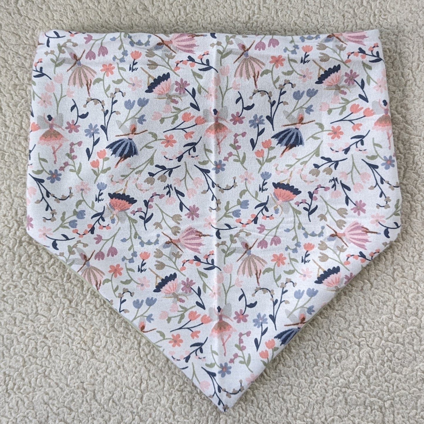 Spring Flower Flannel Pet Bandana