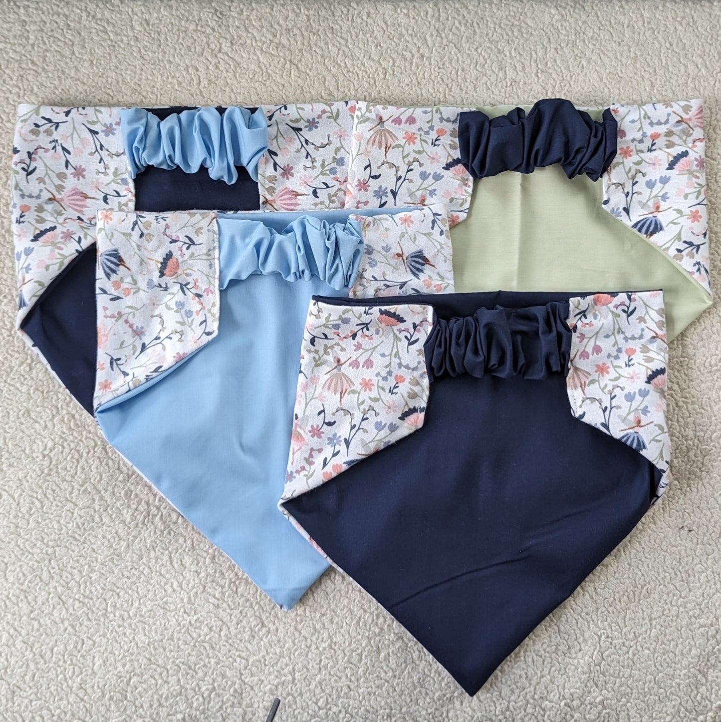 Spring Flower Flannel Pet Bandana