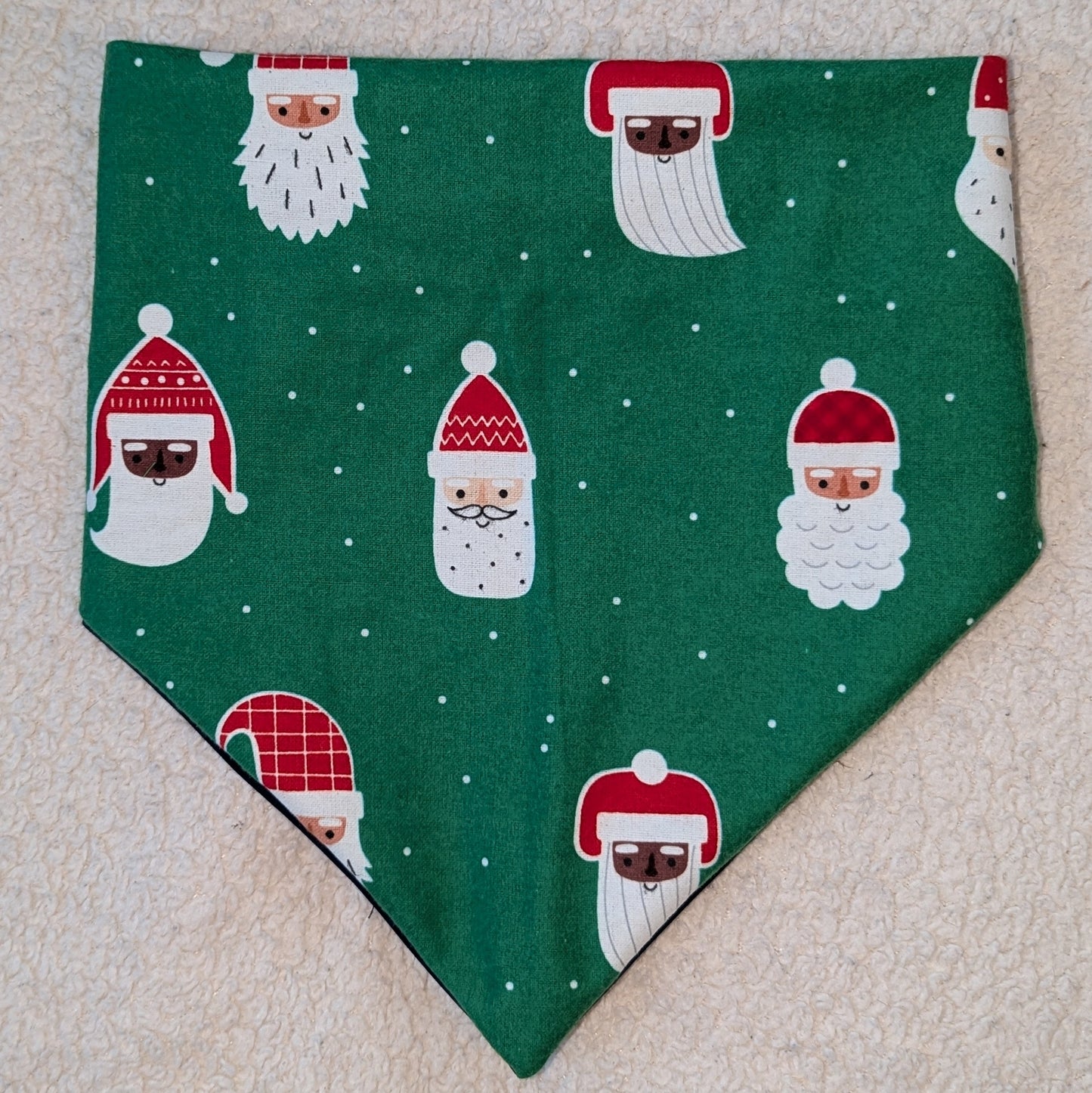 Glow In The Dark Santa Holiday Pet Bandana