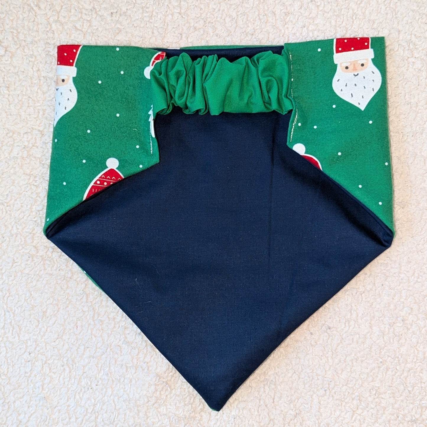 Glow In The Dark Santa Holiday Pet Bandana