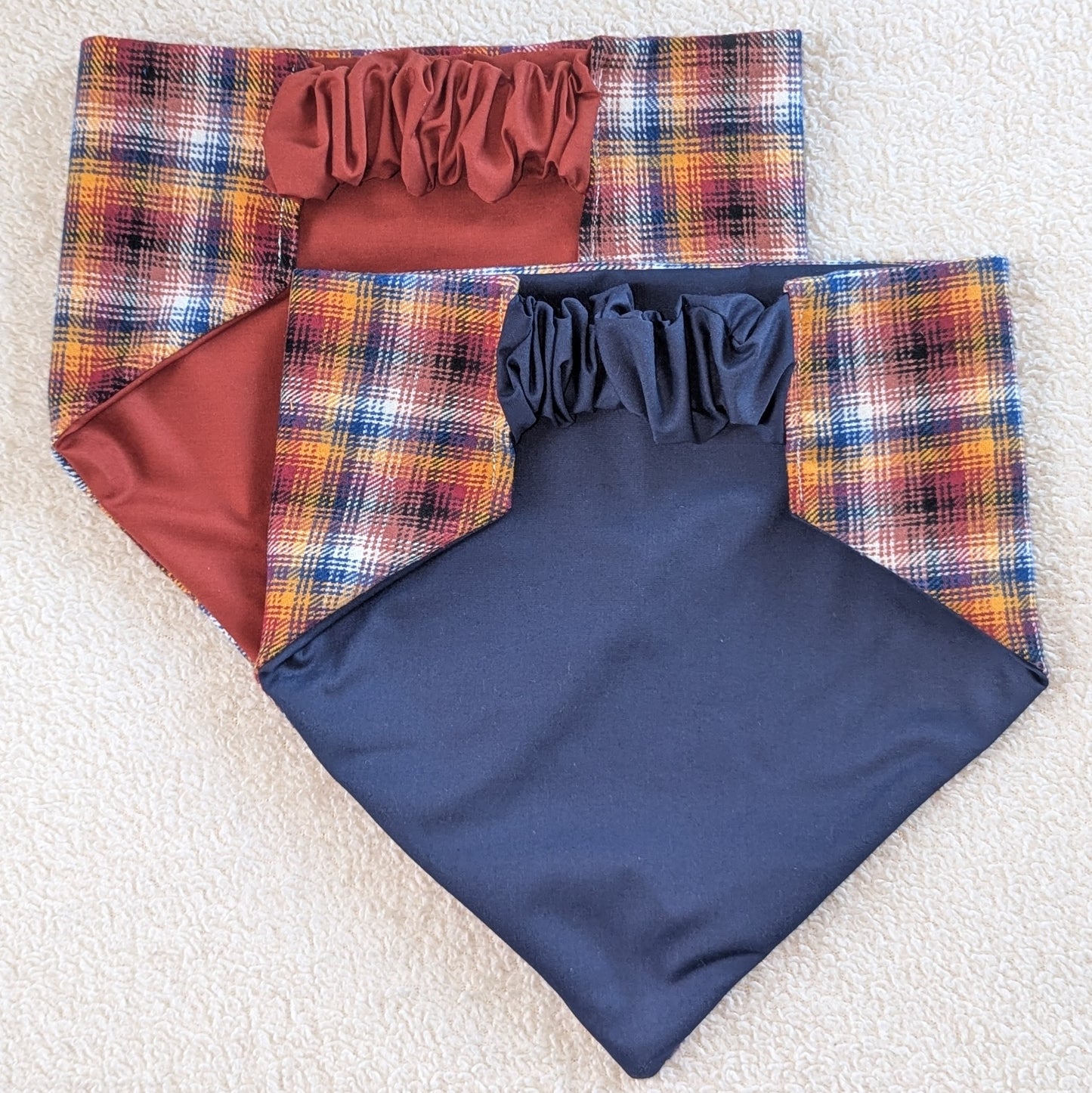 Colorful Fall Plaid Pet Bandana