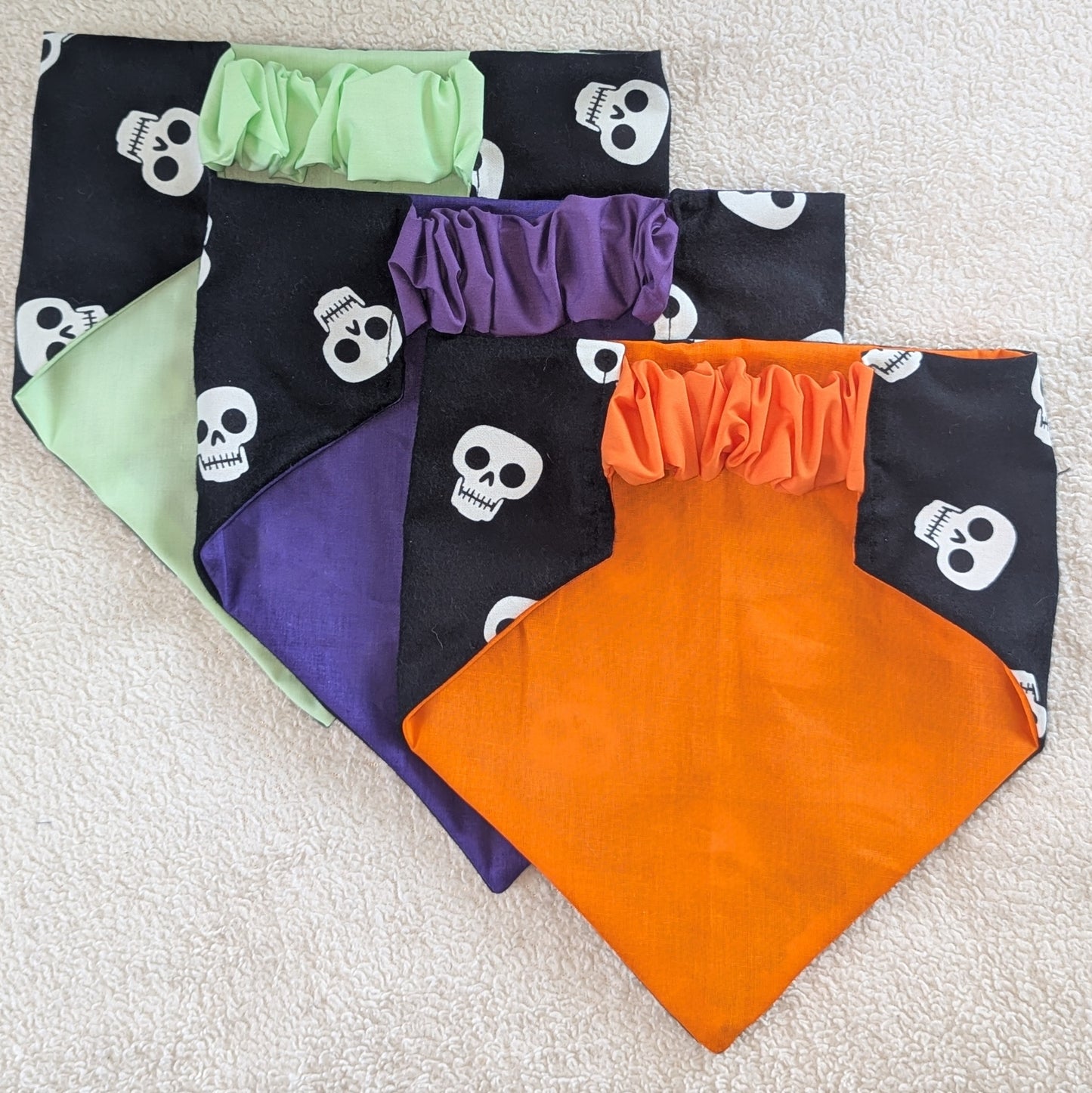 Glow In The Dark Skull Halloween Pet Bandana