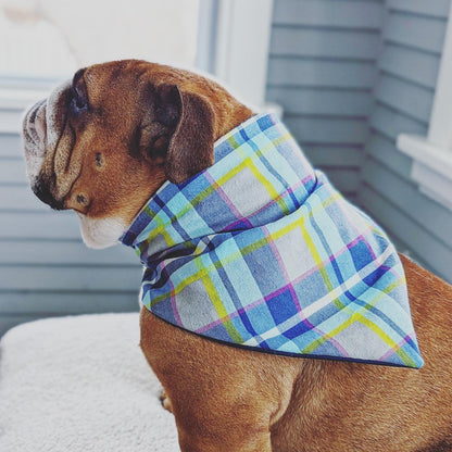 Spring Flannel Plaid Pet Bandana