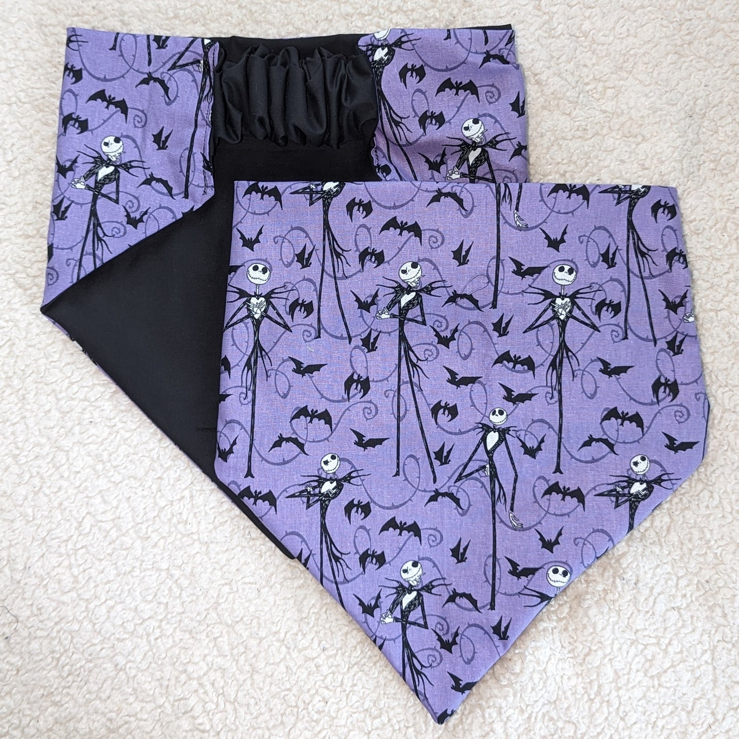 Purple Halloween Bat Pet Bandana