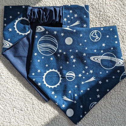 Glow In The Dark Space Flannel Pet Bandana