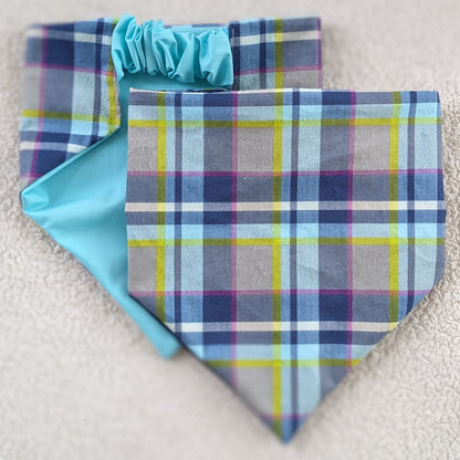 Spring Flannel Plaid Pet Bandana