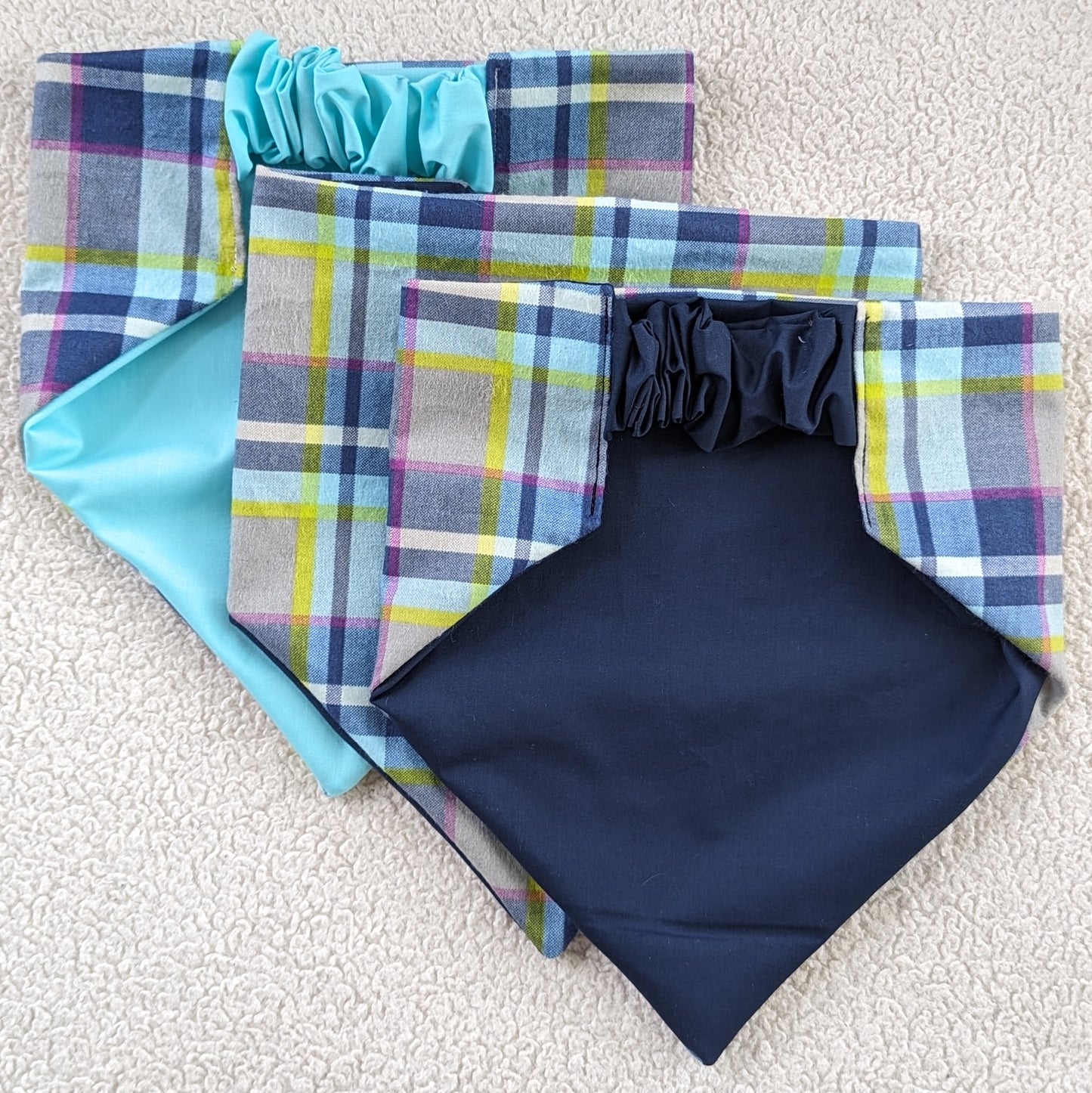 Spring Flannel Plaid Pet Bandana