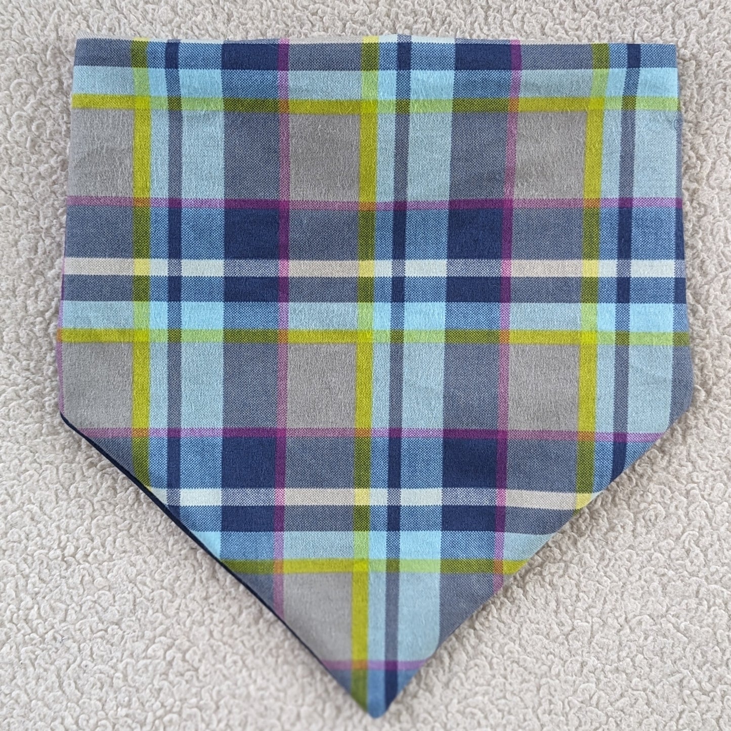 Spring Flannel Plaid Pet Bandana