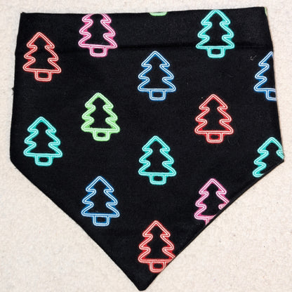 Glow In The Dark Holiday Tree Pet Bandana