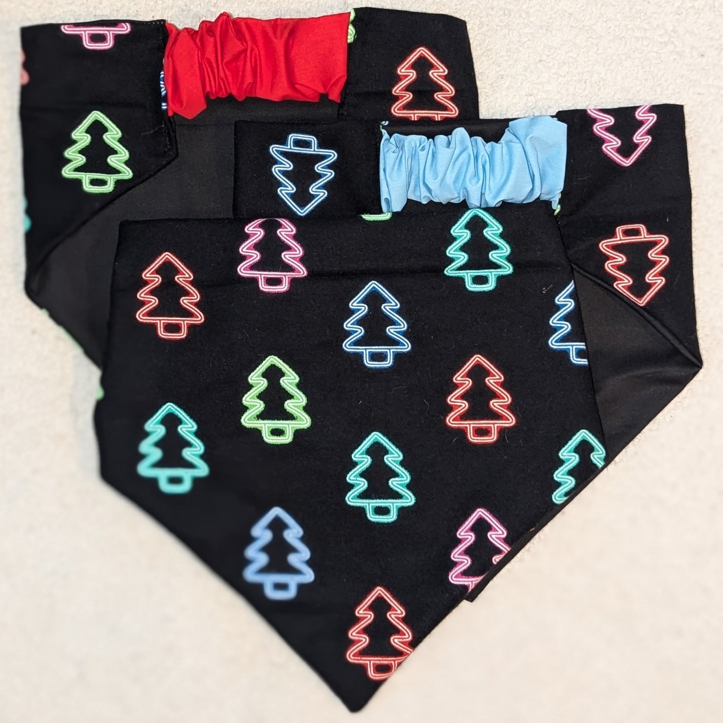 Glow In The Dark Holiday Tree Pet Bandana