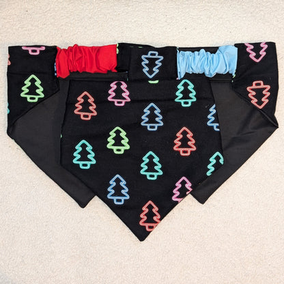 Glow In The Dark Holiday Tree Pet Bandana