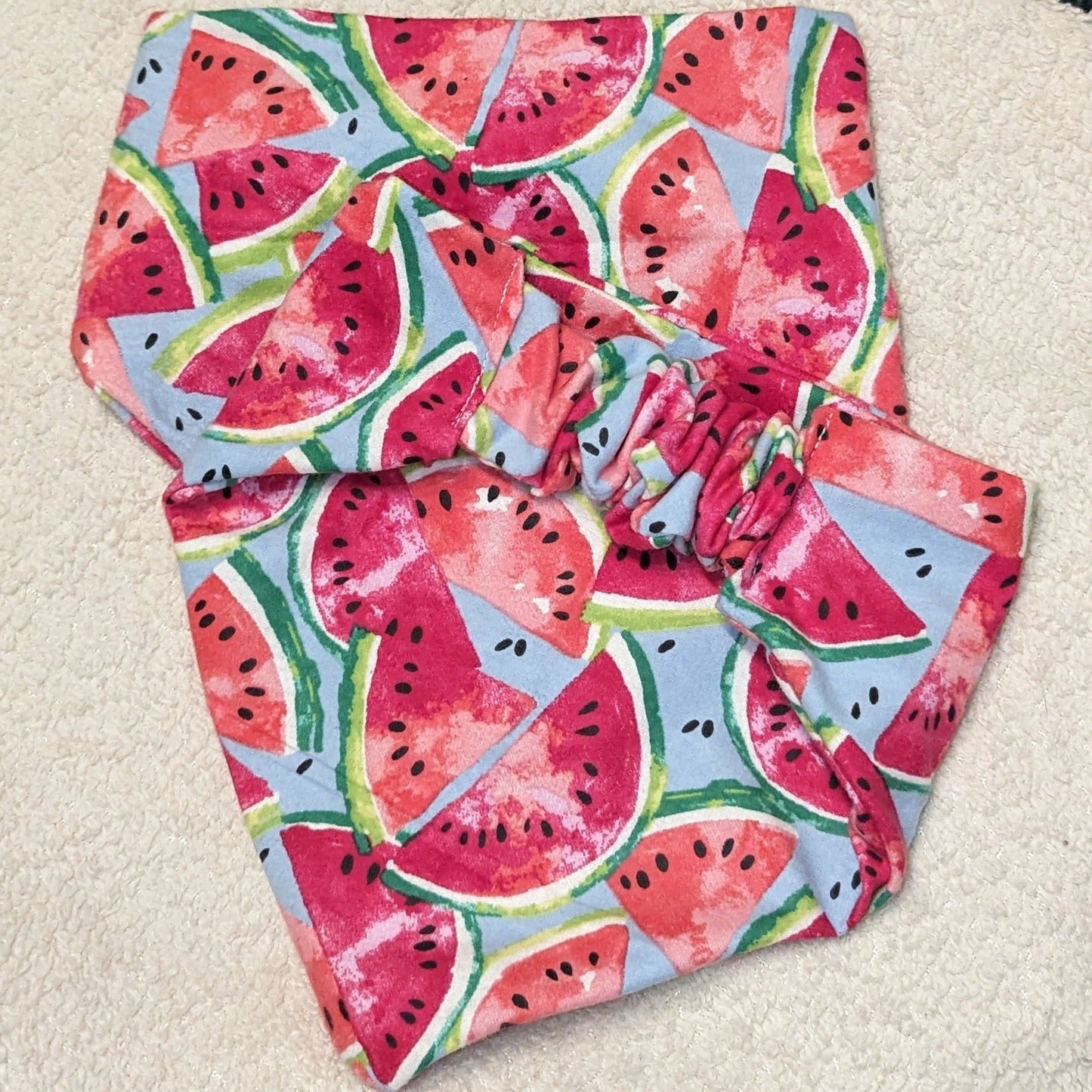 Summer Watermelon Print Pet Bandana