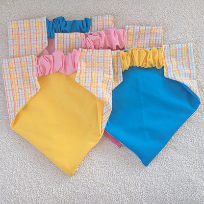 Springtime Pastel Plaid Pet Bandana