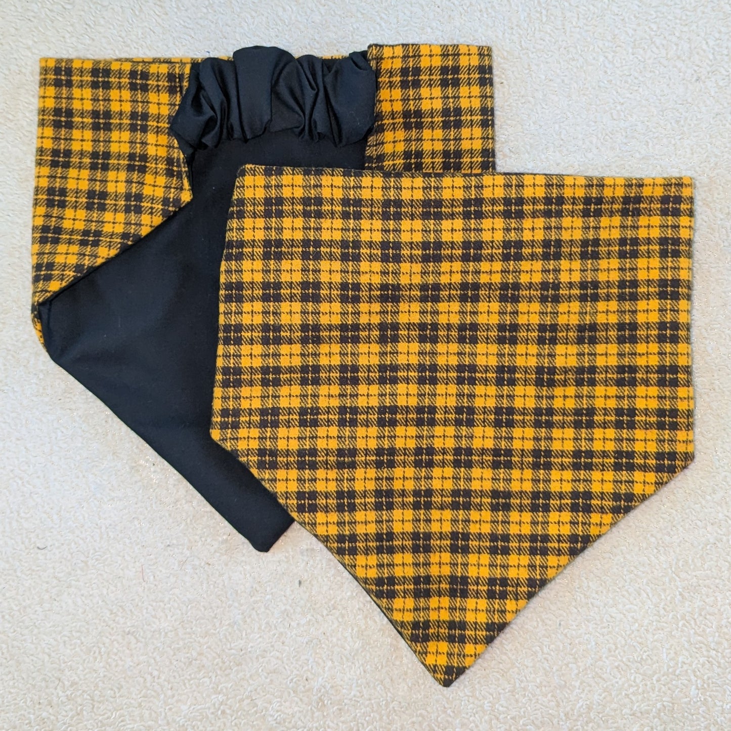 Fall Halloween Plaid Pet Bandana
