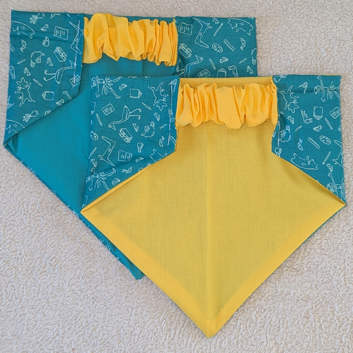 Teal Storybook Pet Bandana