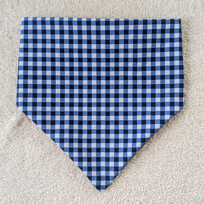 Blue Gingham Summer Plaid Pet Bandana