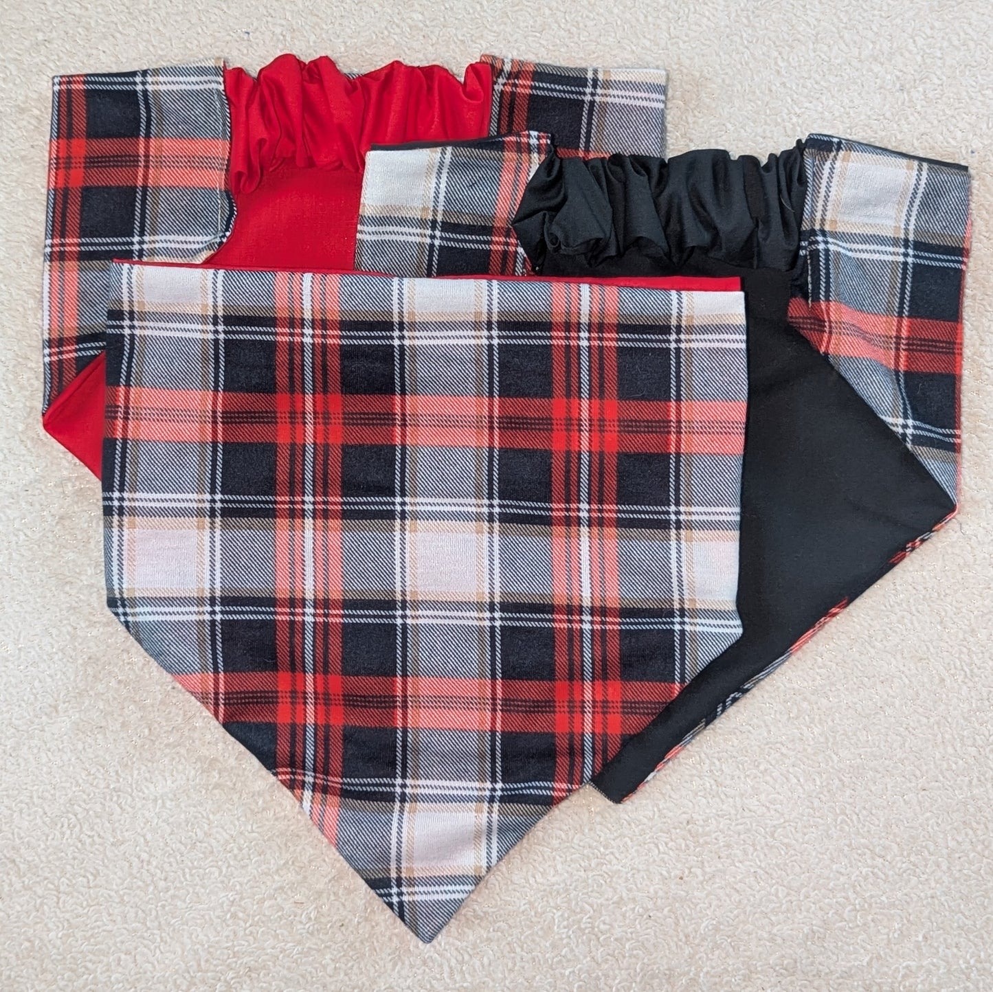 Winter Holiday Plaid Pet Bandana