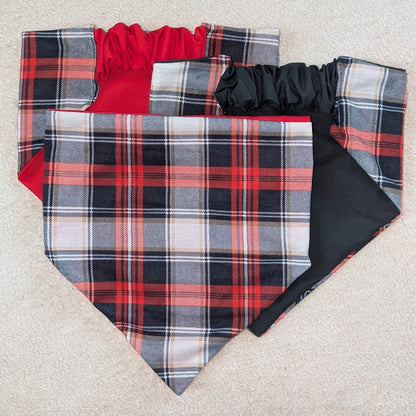 Winter Holiday Plaid Pet Bandana