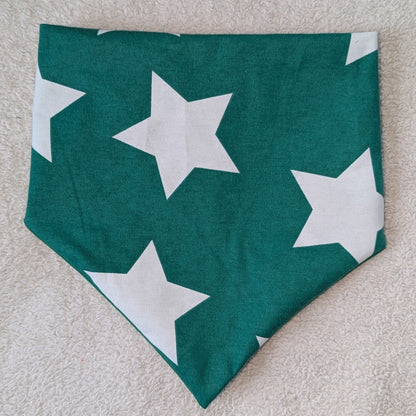 Glow In The Dark Green Star Pet Bandana