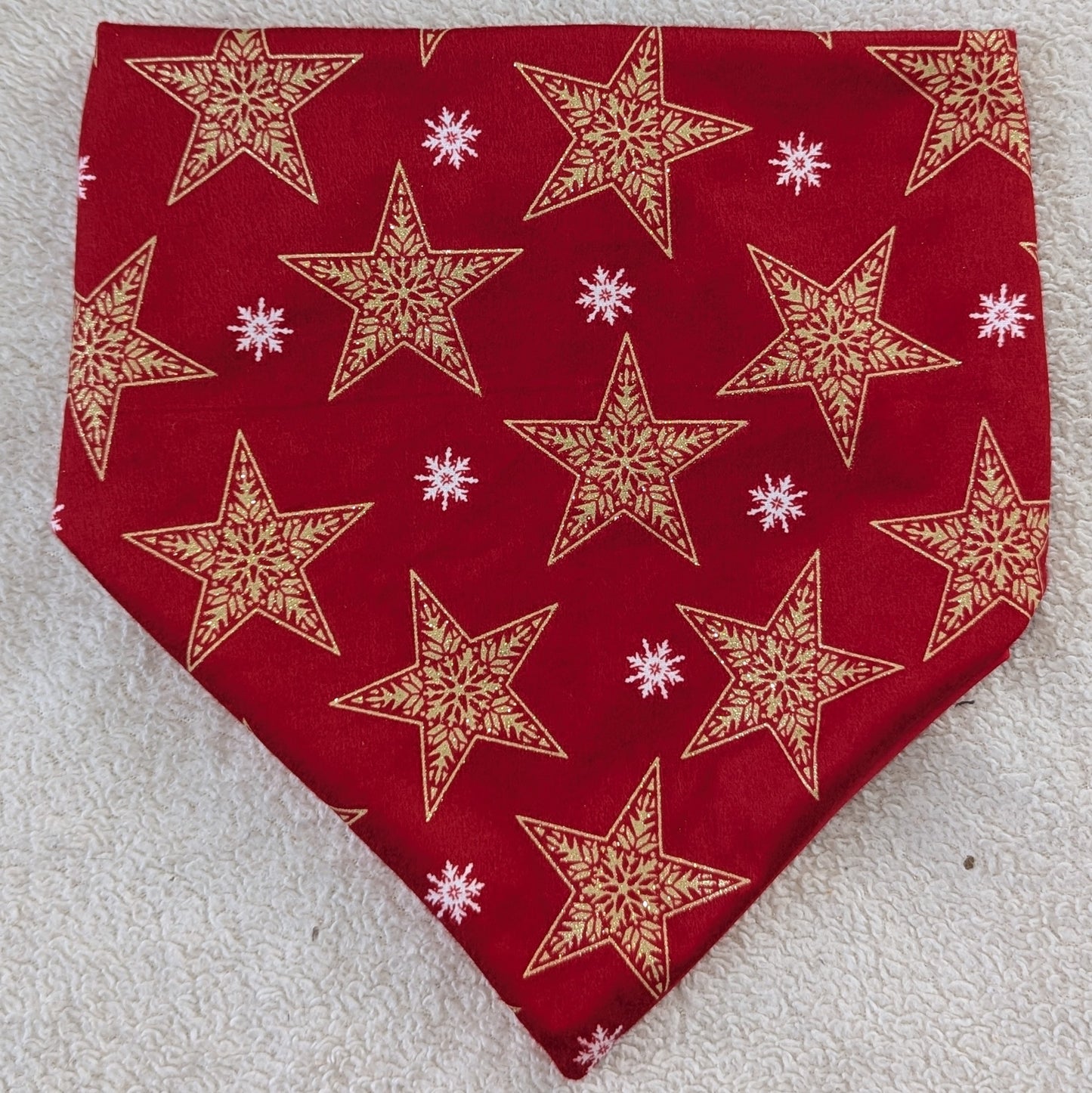 Holiday Glitter Star Pet Bandana