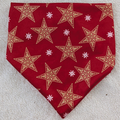 Holiday Glitter Star Pet Bandana