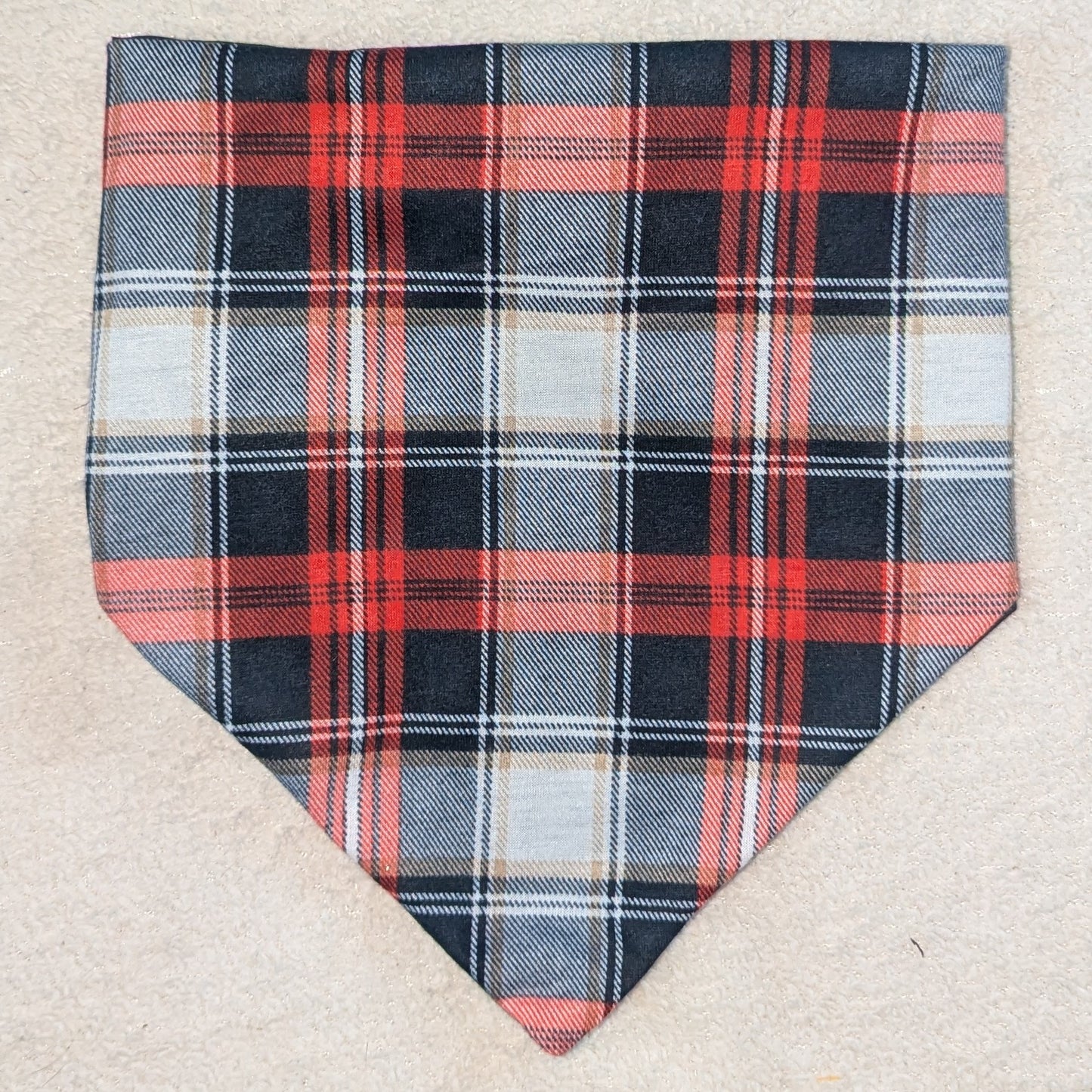 Winter Holiday Plaid Pet Bandana