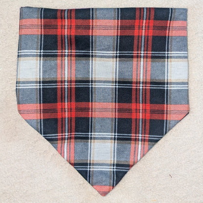 Winter Holiday Plaid Pet Bandana